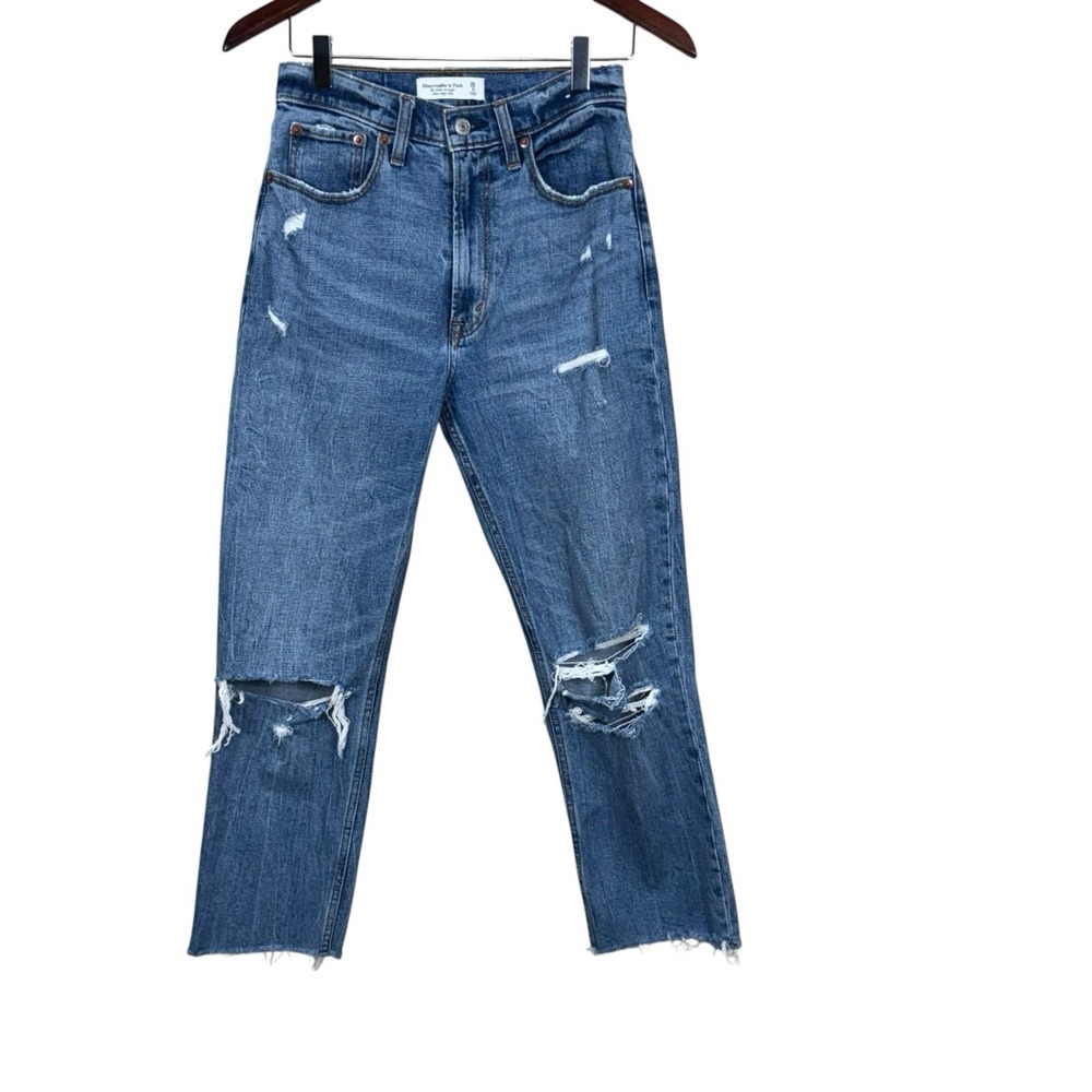 Abercrombie & Fitch Jeans Women 2S Curve Love The Ankle Straight Ultra High Rise